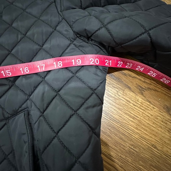 Levi's‎ Women's Black Quilted Bomber Jacket Sherpa Lined Snap Front Size Small - Picture 6 of 14